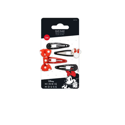 Disney Minnie - Epingles/Barrettes à cheveux x4