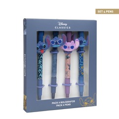 STITCH - lot de 4 stylos, multicolore