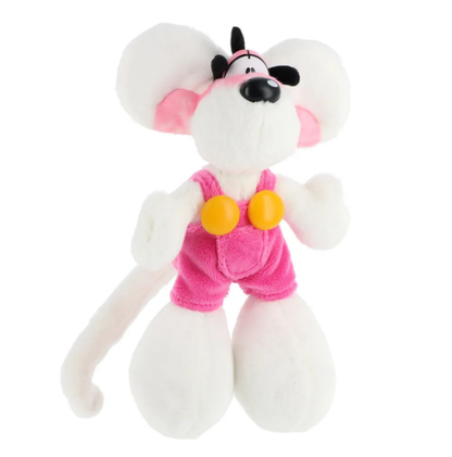 Peluche Diddl en salopette Rose 20cm